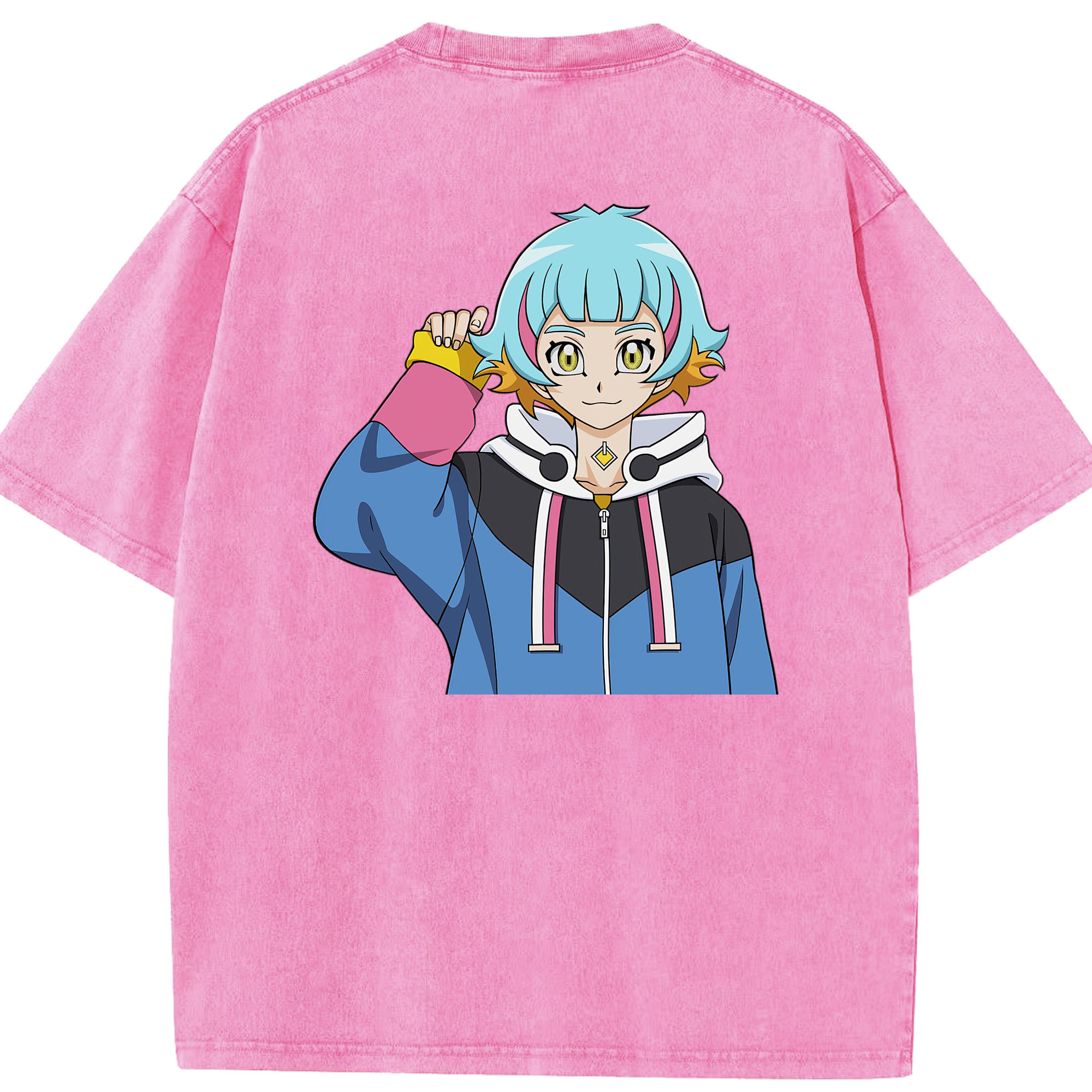 （画像用） 遊☆戯☆王 Yu-Gi-Oh! 綿100% ヴィンテージ風 半袖Tシャツ（背面プリント）